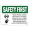 Signmission OSHA Sign, Wear Nitrile Gloves And W/ Symbol, 10in X 7in Rigid Plastic, 10" W, 7" H, Landscape OS-SF-P-710-L-11010 - alternate 1